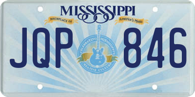 MS license plate JQP846