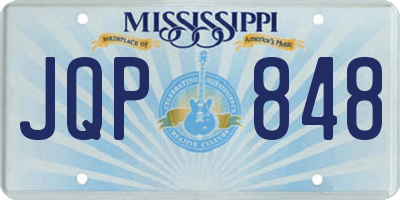 MS license plate JQP848