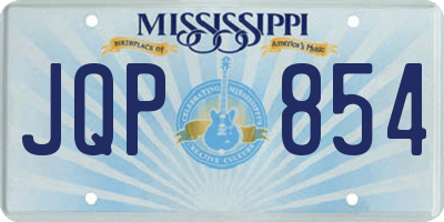 MS license plate JQP854
