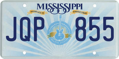 MS license plate JQP855