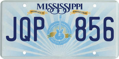 MS license plate JQP856