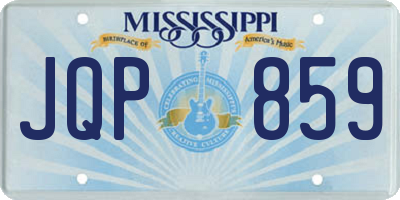 MS license plate JQP859