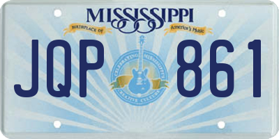 MS license plate JQP861