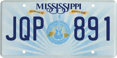 MS license plate JQP891