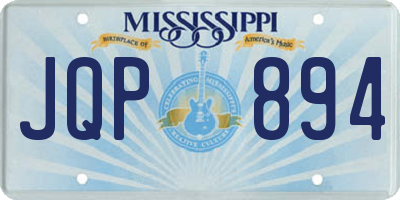 MS license plate JQP894
