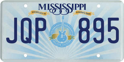 MS license plate JQP895