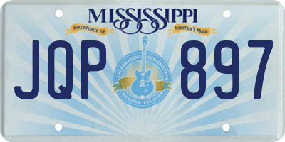 MS license plate JQP897