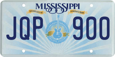MS license plate JQP900