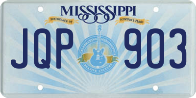 MS license plate JQP903