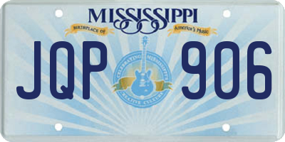 MS license plate JQP906