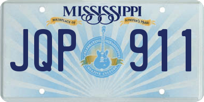 MS license plate JQP911