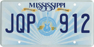 MS license plate JQP912