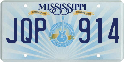 MS license plate JQP914