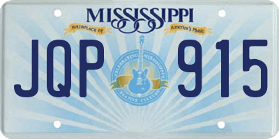 MS license plate JQP915
