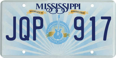 MS license plate JQP917