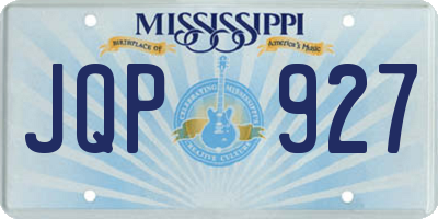 MS license plate JQP927
