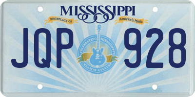 MS license plate JQP928