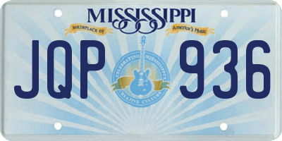 MS license plate JQP936