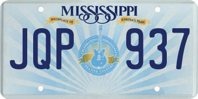 MS license plate JQP937