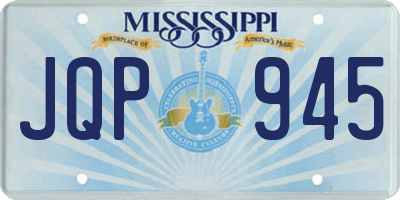 MS license plate JQP945