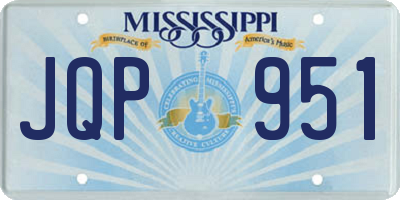 MS license plate JQP951