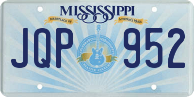 MS license plate JQP952