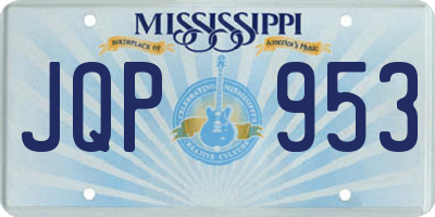 MS license plate JQP953