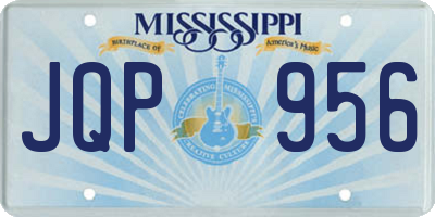 MS license plate JQP956