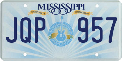 MS license plate JQP957