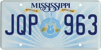 MS license plate JQP963