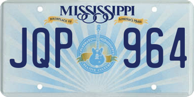 MS license plate JQP964