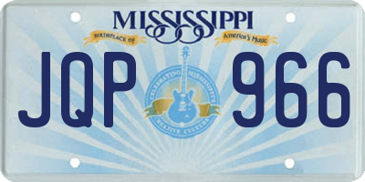 MS license plate JQP966