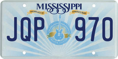 MS license plate JQP970