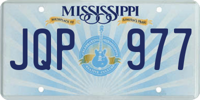MS license plate JQP977