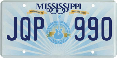 MS license plate JQP990