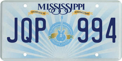 MS license plate JQP994