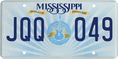 MS license plate JQQ049