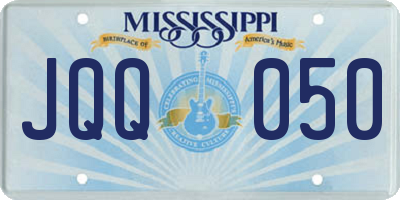 MS license plate JQQ050