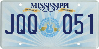 MS license plate JQQ051