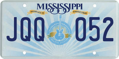 MS license plate JQQ052