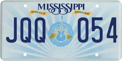 MS license plate JQQ054