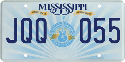 MS license plate JQQ055