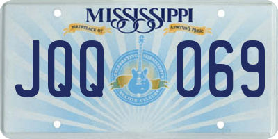 MS license plate JQQ069