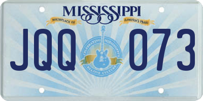 MS license plate JQQ073