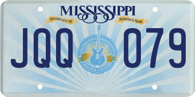 MS license plate JQQ079