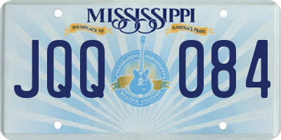 MS license plate JQQ084