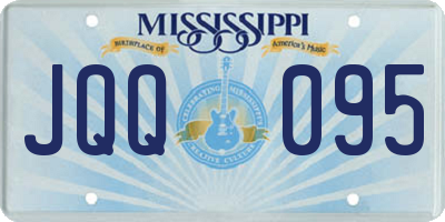 MS license plate JQQ095
