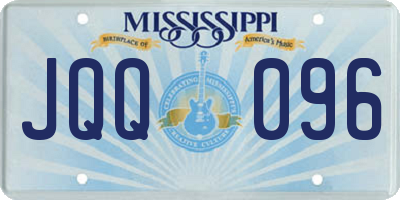 MS license plate JQQ096