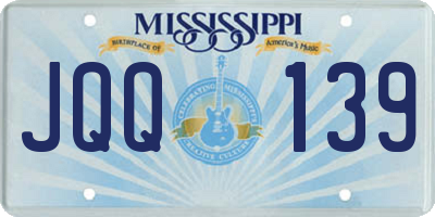 MS license plate JQQ139