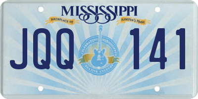 MS license plate JQQ141